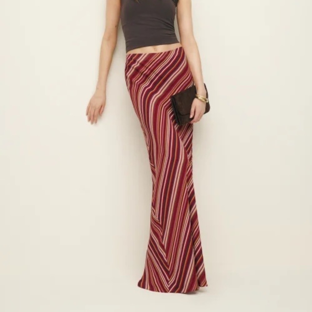 Lovely New Reformation Bella Skirt Multi - Size M